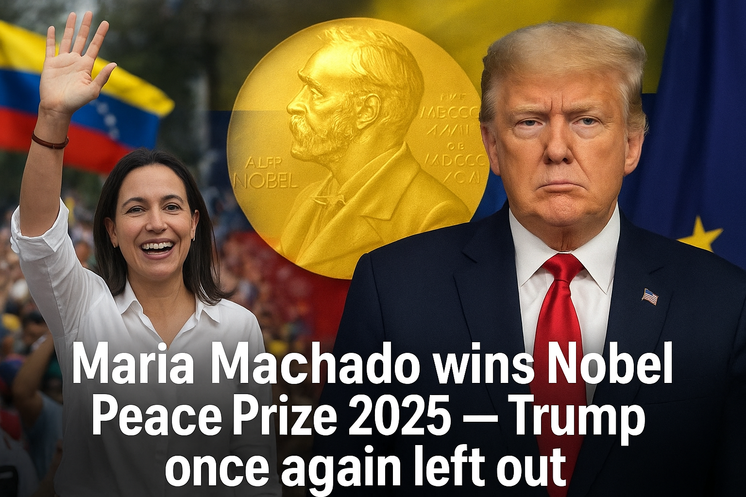 Trump को नहीं मिला Nobel Peace Prize 2025, Venezuela की Maria Machado बनीं शांति की नई आवाज़