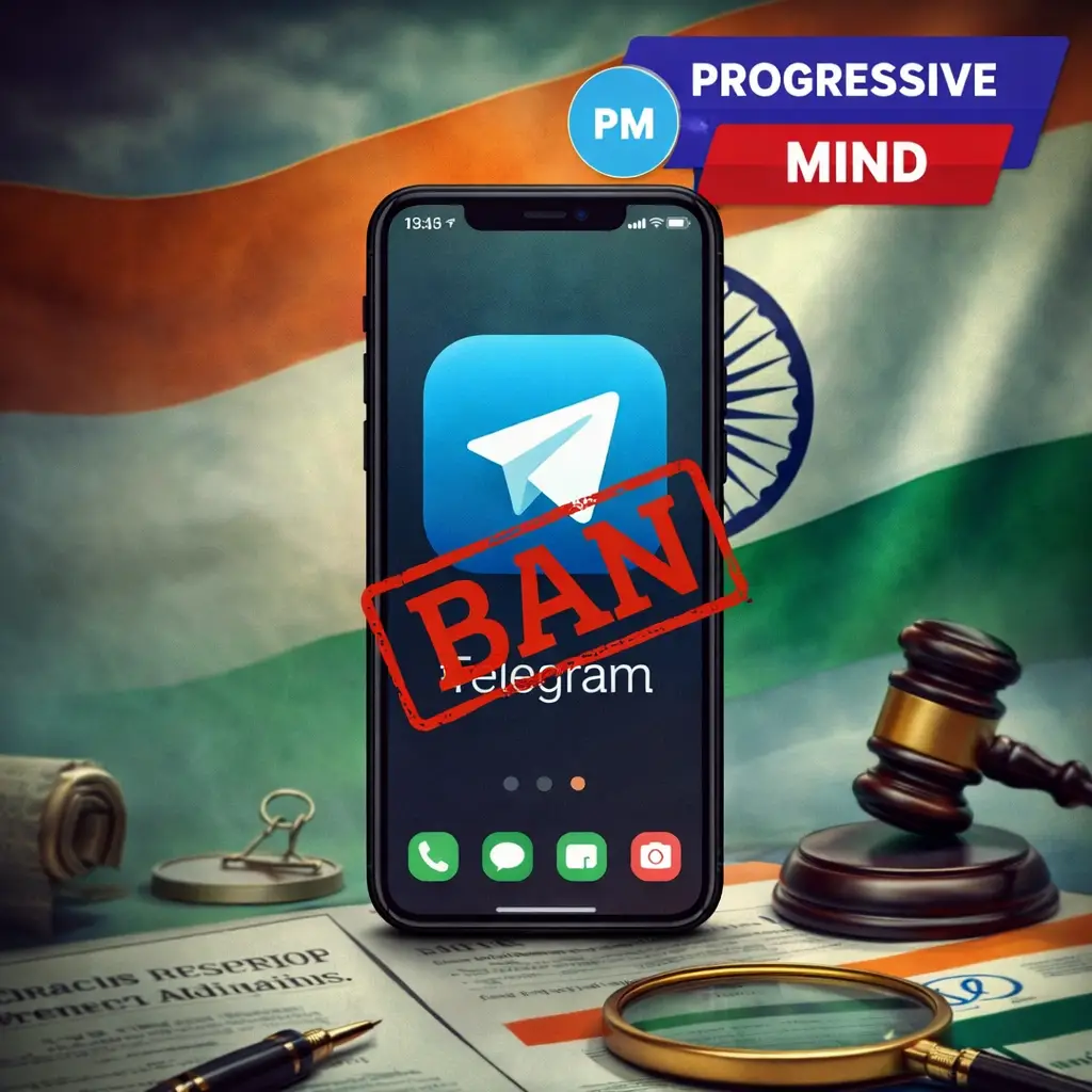 India Blocks Telegram Until June 22 Over Exam Fraud Concerns | Progressive Mind